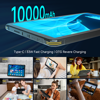 Tablette robuste T1 Max 10,95 pouces Android 14 GMS IP68 étanche certifiée MIL-STD-810H NFC 10000mAh Déverrouillage facial OEM ODM