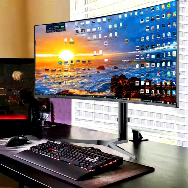 4k Monitor 34 Inch Lcd Monitors Curved Borderless Professional 4k Gaming Monitors