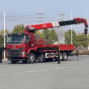 Camion grue Dongfeng Chenglong 8x4 avec grue hydraulique à flèche droite de 14/16 tonnes, moteur Weichai, pompe - Product Image 4