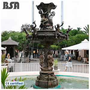 Sculpture de fontaine en bronze personnalisée, petit ange Raices, fontaine en cuivre Raices pour la décoration de la place - Product Image 1