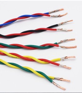 Goede kwaliteit gevlochten flexibele twisted pair kabel 2*0,5mm koper PVC isolatie elektrische kabel voor brandmeldsysteem 300V nominaal - Product Image 3