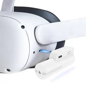 Quest 2 VRヘッドセット用5000MAHVRパワーバンク緊急充電器Oculus Quest 2 VR用ポータブルバッテリーパック充電