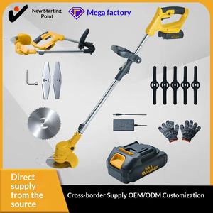 Coupe-herbe pliable sans fil 21V alimenté par <span class=keywords><strong>batterie</strong></span> au lithium, autres outils de jardin, <span class=keywords><strong>tondeuse</strong></span> <span class=keywords><strong>à</strong></span> <span class=keywords><strong>gazon</strong></span> électrique portative, débroussailleuse - Product Image 5