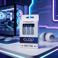 Baterías Recargables CLDP 1.6V Zn Ni AA USB Tipo C de 2000mWh con Cable para Electrodomésticos y Electrónica de Consumo