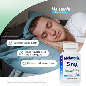 Capsules de Sommeil OEM/ODM en Gélules Molles pour un Endormissement Plus Rapide et un Sommeil Réparateur, Mélatonine Certifiée pour Adultes, Faible Teneur en Sucre et en Glucides - Product Image 5