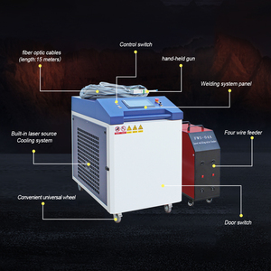 Soudeuses laser multifonctionnelles 4 en 1 portables 6000 W, machines de soudage, découpe et nettoyage laser portatives à quatre fils - Product Image 2