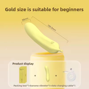 Vibrateur banane en caoutchouc tout-en-un, masseur en silicone liquide, stimulation du point G, appareil de massage et de masturbation, plaisir en couple - Product Image 1