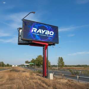 Pantalla LED de Doble Cara Fija para Exteriores RAYBO, IP67, Pantalla LED para Invierno, Publicidad Digital para Carreteras - Product Image 4