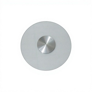 Plateau tournant en verre trempé givré pour table à manger, grand plateau rotatif avec décoration et utilisation pour instruments - Product Image 2