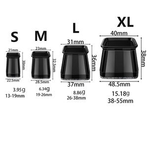 Protecteurs de sol de jambe de chaise en silicone avec feutre, capuchons de jambe de chaise en silicone, couvre-jambes de chaise, coussinets de protection de pieds de meubles, pas de <span class=keywords><strong>bruit</strong></span> - Product Image 3