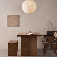 Table à manger en bois massif de style Wabi-Sabi, style nordique, multifonctionnelle, bureau, table à thé, meubles de maison, salon