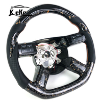 Volant personnalisé en fibre de carbone forgée dorée à LED pour Chrysler 300/ Dodge Charger/ Challenger/ Magnum 2005-2010
