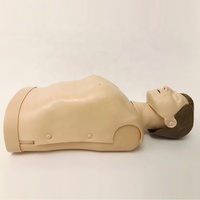 Maniquí de PVC CPR de medio cuerpo, modelo de entrenamiento médico de primeros auxilios con tacto realista