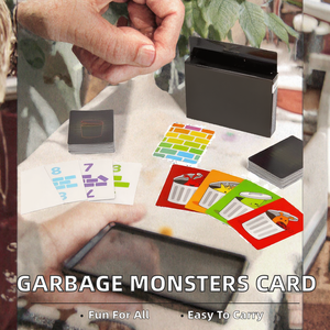 Regal Games Garbage Monsters Jeu de cartes en carton pour enfants, adolescents, adultes, 2 à 4 joueurs, jeux de famille, cartes à jouer de voyage - Product Image 2