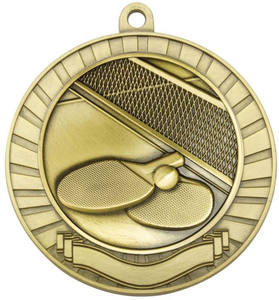 Trofeo y medallas deportivas de tenis de mesa, fabricante personalizado, en blanco - Product Image 1