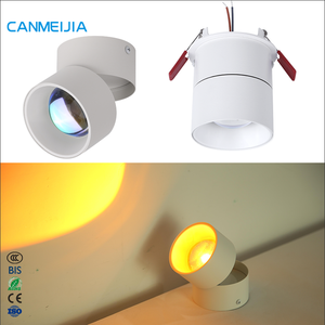 Đối với trang trí nội thất có thể điều chỉnh Led bầu không khí xoay chiếu xuống ánh sáng đèn <span class=keywords><strong>recessed</strong></span> hoàng hôn đèn/Downlight/hoàng hôn ánh sáng - Product Image 1