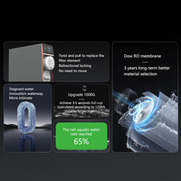 Filtre à eau à osmose inverse OEM Machine à osmose inverse autonettoyante Meilleur TDS Connexion rapide Alimenté par batterie Maison Hôtel Eau pure Ménage