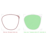 Affichage cercle 100ms pour lunettes de soleil Affichages intelligents de segments d'obturateur optique à cristaux liquides Shenzhen