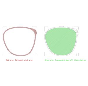 선글라스용 원형 100ms 스마트 액정 광학 셔터 세그먼트 디스플레이 (선전) - Product Image 4