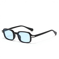 Nouvelles Lunettes de Soleil Carrées Rétro Européennes et Américaines à Rivets, Tendance Transfrontalière, Polyvalentes, Protection UV400 pour Femme