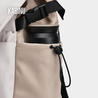 Sac à dos pour ordinateur portable avec logo personnalisé, à rabat et cordon de serrage, décontracté, pour voyage et école