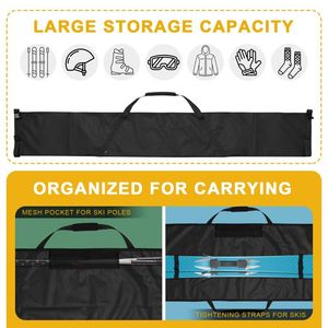 Funda de Neopreno para Esquí y Snowboard, Funda Impermeable Desmontable para Tabla de Snowboard, Bolsa Rígida de Poliéster para Esquí - Product Image 4