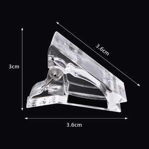 Pinces en plastique transparent pour extensions d'ongles, pinces, épingles, en Gel de construction rapide, LED UV, Kit d'outils de Nail Art - Product Image 6