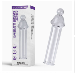 DEM, ODM Stimulierende Klitoris stimulation Wieder verwendbare Kristall kondome mit besonderer Zeit - Product Image 4