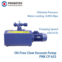 Pompe à vide à griffes sans huile Pronotek PNK CP 655 650 M³/h 180 L/min pour l'industrie minière, basse pression, OEM, garantie 1 an