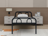 Lit simple en métal de style simple, mobilier scolaire, lit moderne pour étudiants en dortoir, pour écoles et appartements