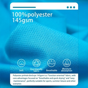 Bán buôn 100% <span class=keywords><strong>polyester</strong></span> Pinhole Chim Mắt vải nhà máy hàng tồn kho, Trọng lượng nhẹ và thoáng khí dệt kim lưới vải - Product Image 2