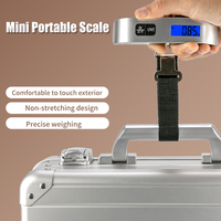 Balance Pèse-Bagage Électronique Numérique Portable 50 kg pour Valise de Voyage