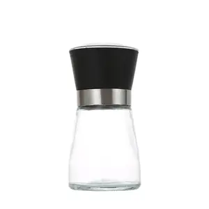 Top Selling Cheap Price Manual Plastic Salt and Pepper Grinders Seasoning Empty Spice Bottle, Spice Pepper Mill