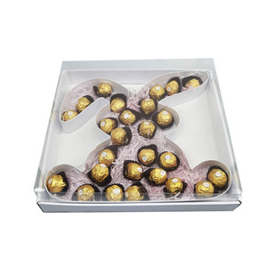 Candy Sweet Chocolate Cupcake Cookie Paper Packaging Clear Lid Rabbit Bunny Shaped <strong>Gift</strong> <strong>Box</strong> for <strong>Easter</strong> - Product Image 6
