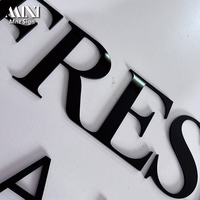Lettres en acrylique 3D personnalisées non éclairées, logo intérieur en acrylique, logo pour salon de coiffure et de beauté, décoration de salon