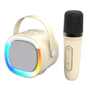 Hot Fashion RGB Light Outdoor Party Box Speaker Wireless Microphone Mini Speaker Bluetooth