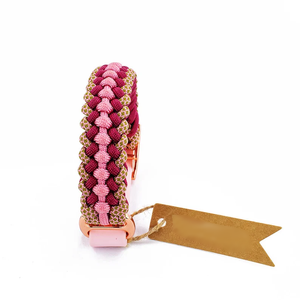 Correa y collar de perro tejido a mano Paracord hecho a mano para collar de cachorro y juego de correa - Product Image 6