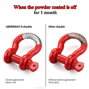 Manille de remorquage robuste de haute qualité avec goujon à vis de 7/8 pouces, <span class=keywords><strong>crochet</strong></span> de remorque <span class=keywords><strong>pour</strong></span> véhicule, anneau en D en acier - Product Image 5