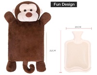 Coussin chauffant personnalisé en coton PP, jouet en peluche tricoté Stitch, bouteille d'eau chaude amovible avec housse, 0-24 mois