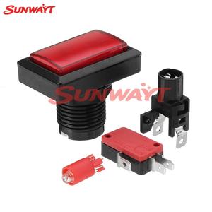 Interrupteur à bouton rectangulaire universel 50*32mm pour machines de jeu et d'arcade, pour flipper, jeux de boxe et jeux à monnayeur - Product Image 5