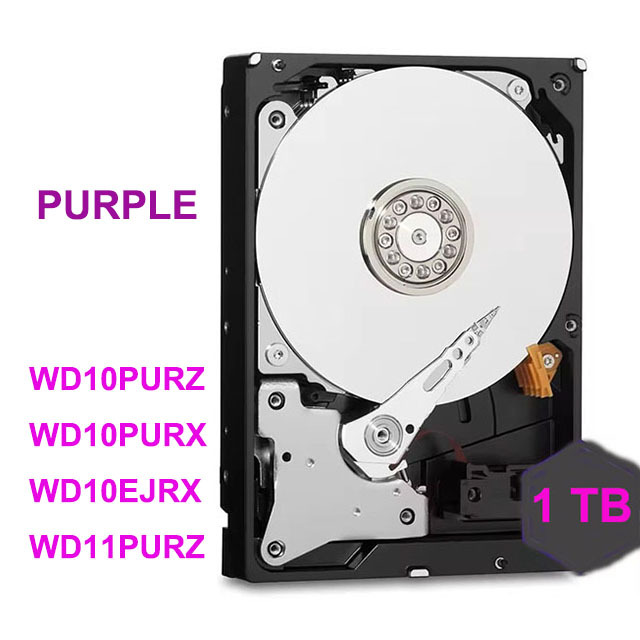 Desktop Hard Disk for Wholesale WD10EJRX 1TB Purple SATA 5400 RPM 64MB Surveillancess HDD for Multi-camera CCTV Security System