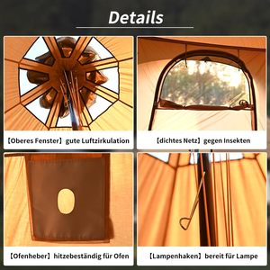 ShineMaster DDP Ready in Stock su misura per esterni di lusso Glamping campanello tende cupola <span class=keywords><strong>Tepee</strong></span> per famiglie campeggio - Product Image 6