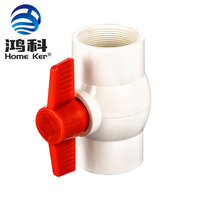 Compression filetée pneumatique de pp d'irrigation de l'eau 1/2 pouces 3/4 pouces OEM de robinet à tournant sphérique de PVC UPVC