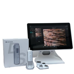 Analyseur capillaire et du cuir chevelu intelligent IA en promotion avec caméra HD 16MP et zoom 10X-200X pour un diagnostic précis des follicules pileux et de la sensibilité du cuir chevelu - Product Image 1