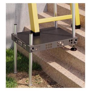Estabilizador <span class=keywords><strong>de</strong></span> <span class=keywords><strong>Escaleras</strong></span> <span class=keywords><strong>de</strong></span> Acero Aleado Gris para <span class=keywords><strong>Escaleras</strong></span> y Terrenos Irregulares con Almohadillas Antideslizantes y Altura Ajustable - Product Image 1