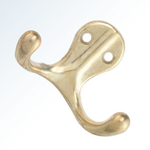 Zinc Alloy <b>Wall</b> <b>Mount</b> Double Prong Hook Multi Purpose <b>Towel</b> Clothing Hanging Hardware For Bathroom Bedroom Entry <b>Wall</b> - Product Image 2