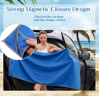 Serviette de yoga magnétique à séchage rapide, absorbante, surdimensionnée, avec aimant, logo personnalisé disponible