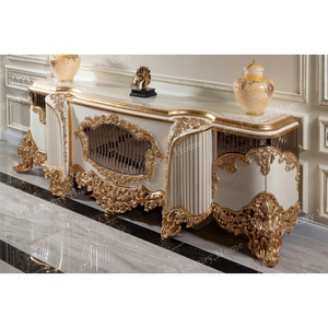 Mobile <span class=keywords><strong>TV</strong></span> di Lusso in Legno Intagliato Regolabile, Stile Classico Tradizionale Turco, Set di Arredamento per Soggiorno - Product Image 1