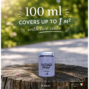 45 VIOLET 100 ml LaChalk the evolution of <b>chalk</b> paint Where <b>chalk</b> meets resin: Hybrid <b>Chalk</b> Resin Paint made in Italy - Product Image 2