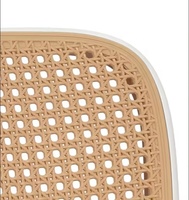 Vente en gros pas cher chaise de salle à manger confortable en pp tricoté au design nordique pour l'extérieur chaise de salle à manger en plastique PP empilable pour salle à manger